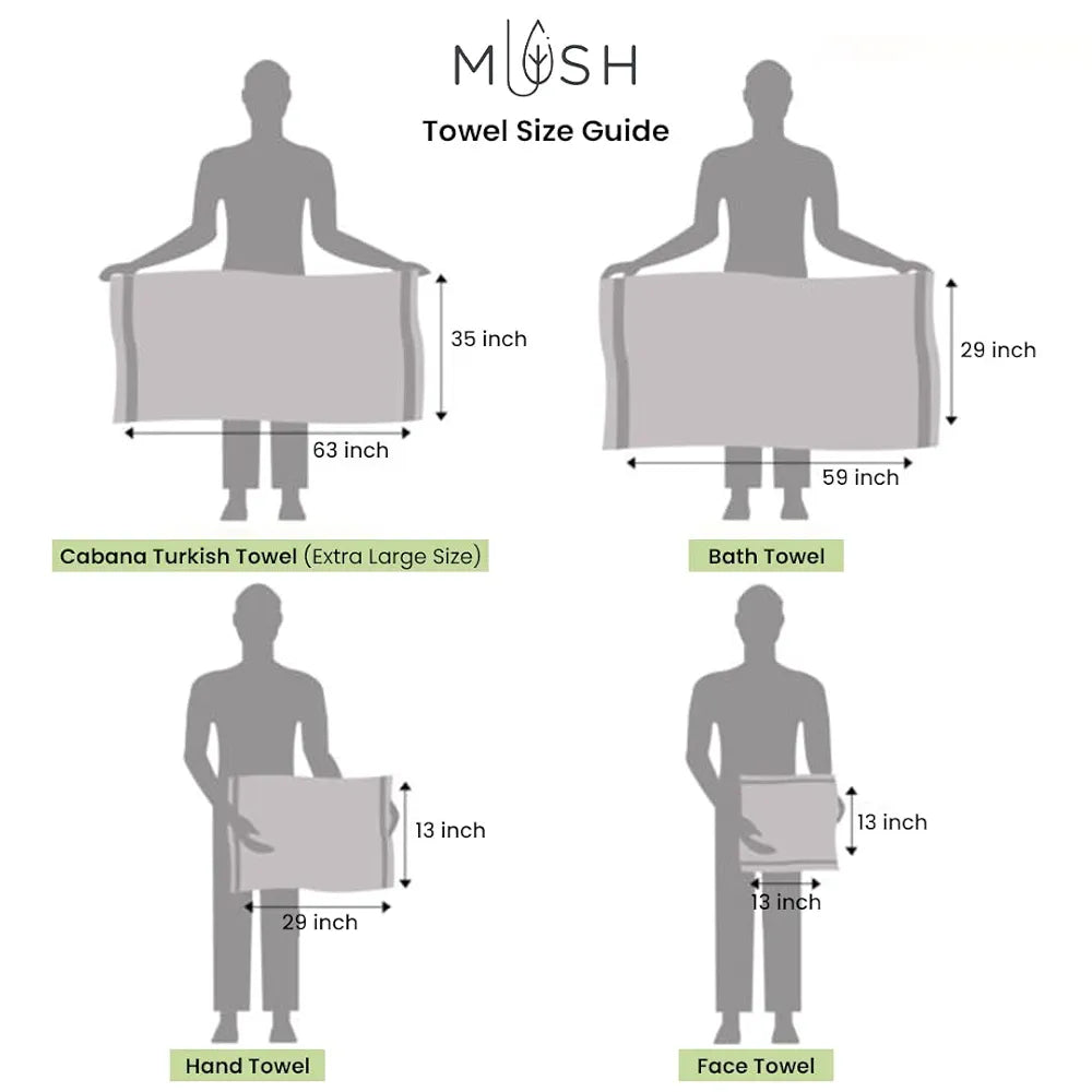 Mush Bamboo Towels for Bath Large Size | 600 GSM Bath Towel for Men & Women | Soft, Highly Absorbent, Quick Dry,and Anti Microbial | 75 X 150 cms